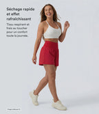 Short de yoga 2-en-1 SoftlyZero™ Airy gainant taille haute effet frais InstantCool avec poches