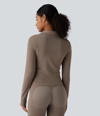 OneForm Seamless Flow Veste yoga chaude zippée à manches longues