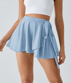 Breezeful™ Jupe Évasée Casual Taille Haute 2 en 1 Poche Latérale Séchage Rapide