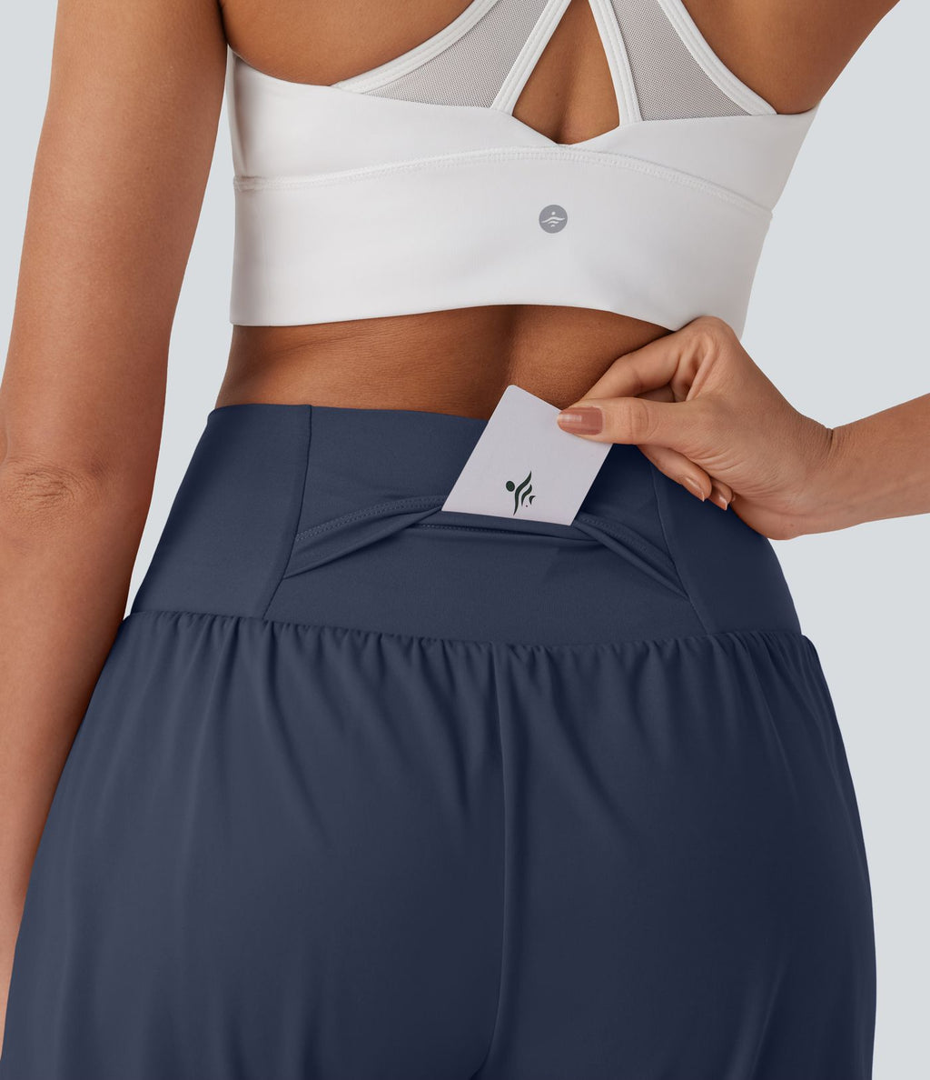 Short de yoga SoftlyZero™ Airy 2-en-1 taille très haute avec poches et effet frais InstantCool 17,5 cm