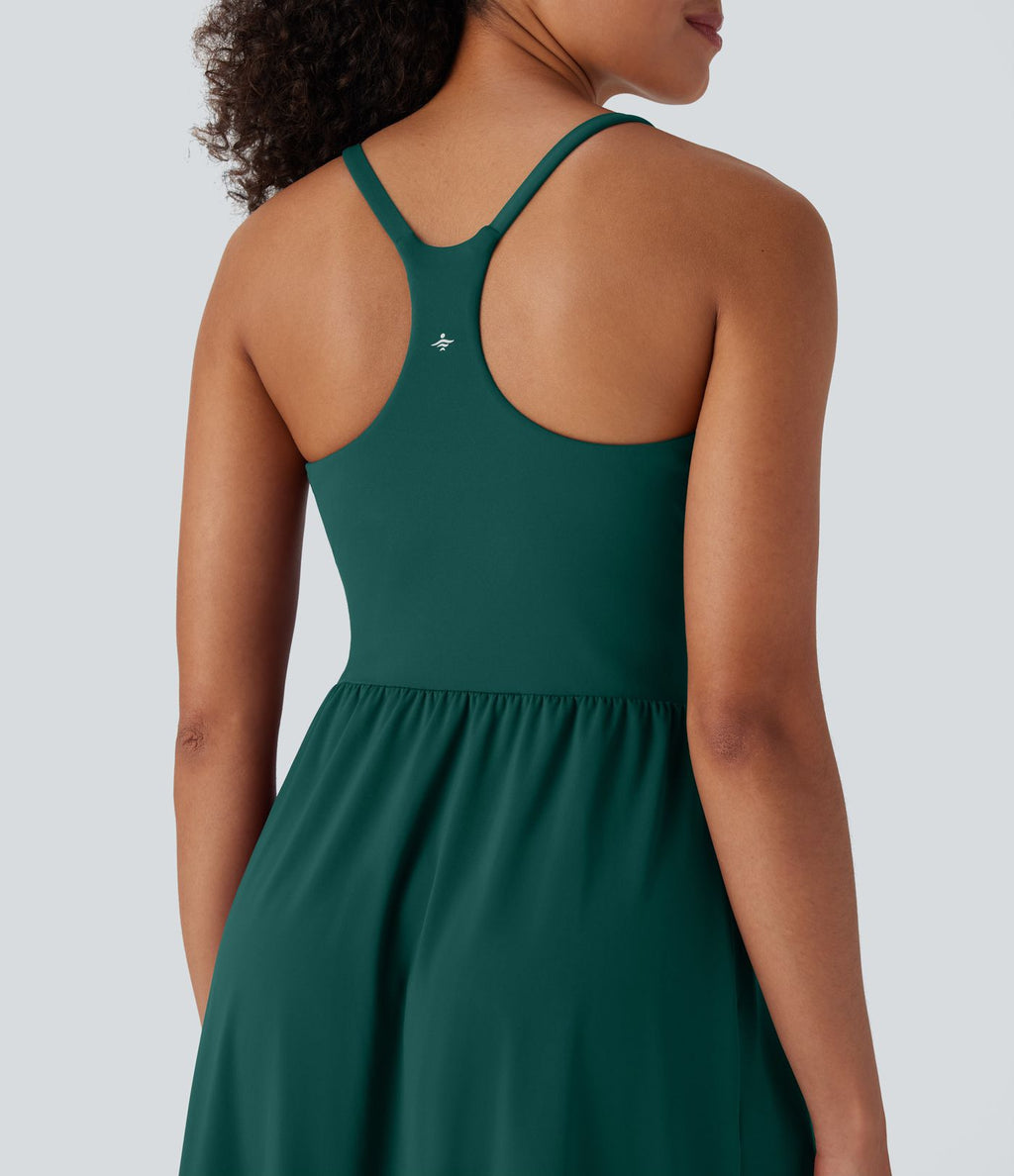 Robe caraco décontractée SoftlyZero™ Airy dos nageur effet frais InstantCool avec poches, bonnets E-G