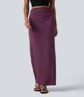 Jupe crayon longue taille haute effet frais InstantCool avec fronces