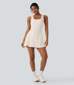 Robe SoftlyZero™ Airy de danse mini 2-en-1 dos nu, col U, bretelles croisées, poches latérales et effet frais InstantCool, accès facile Easy Peasy
