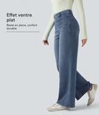 Halara Flex™ Jean large décontracté taille haute gainant avec poches
