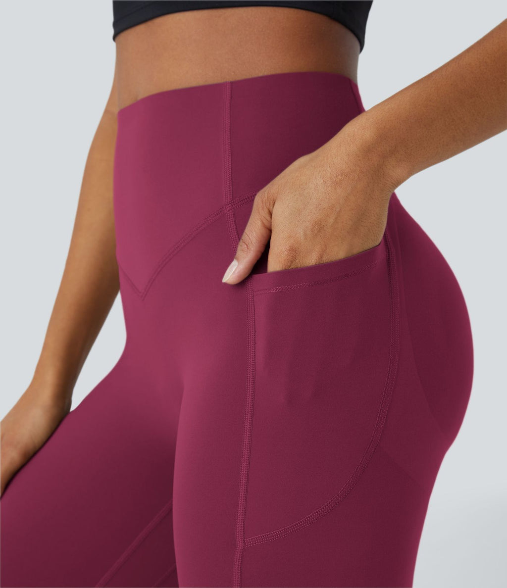 Legging d'entraînement gainant galbant taille haute avec effet scrunch et poches Halara UltraSculpt™