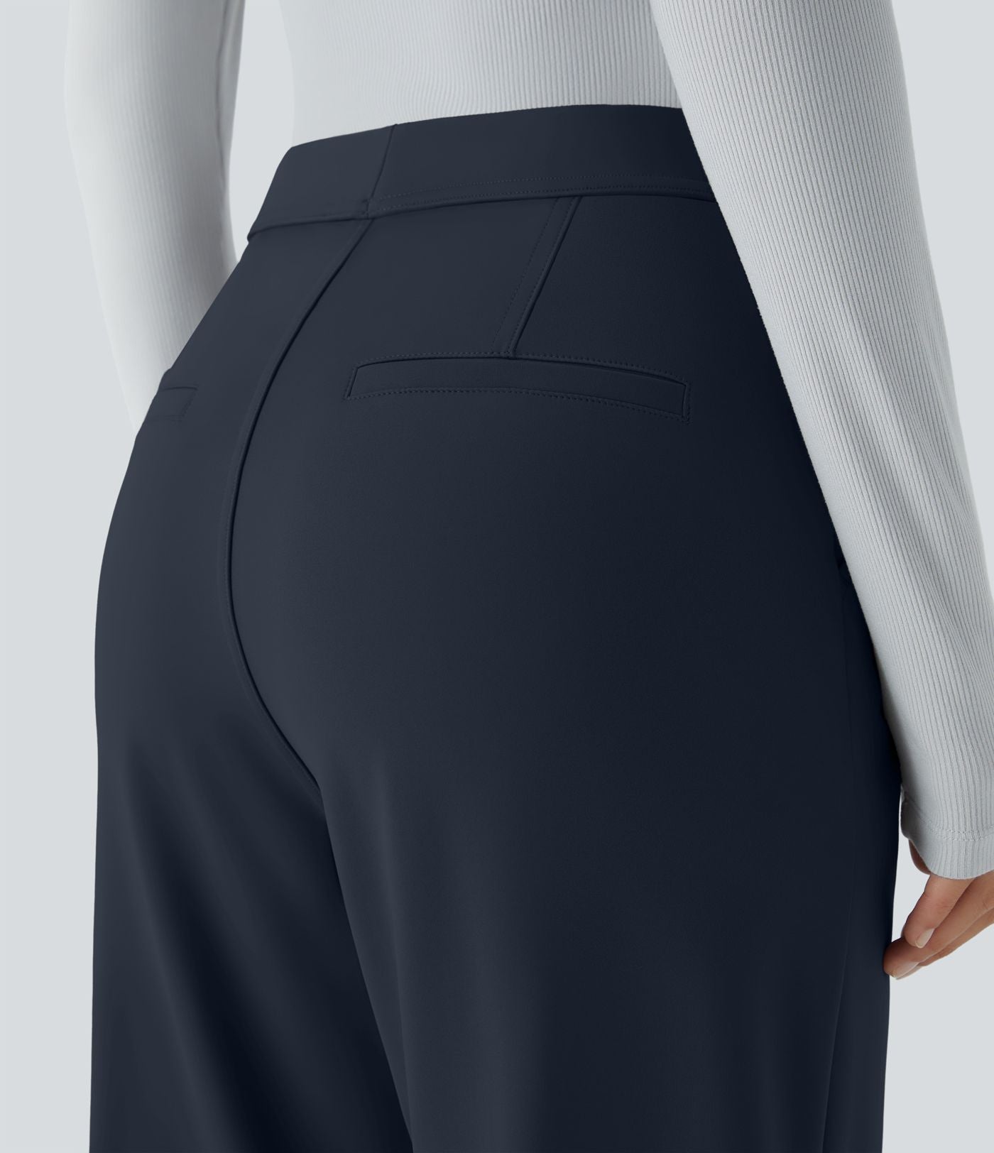 Pantalon tailleur évasé taille haute Halara Flex™ DayStretch avec poches