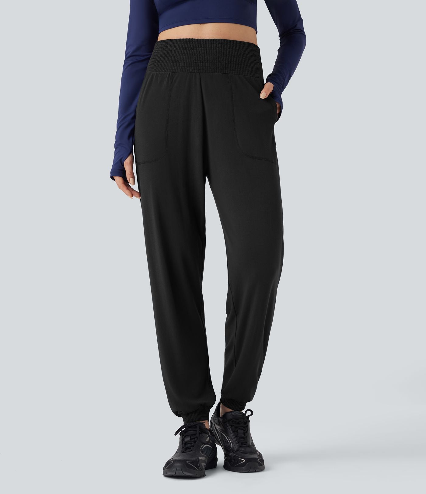 Jogging taille haute sans couture OneForm Seamless Flow avec poches