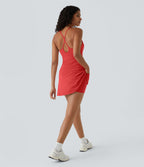 Robe SoftlyZero™ Airy mini d'activité à dos nu avec découpes 2-en-1 avec poches et effet frais InstantCool, protection solaire UPF50+