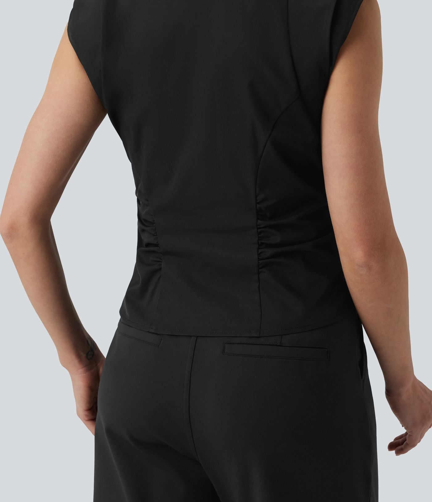 Chemise de travail sans manches portefeuille