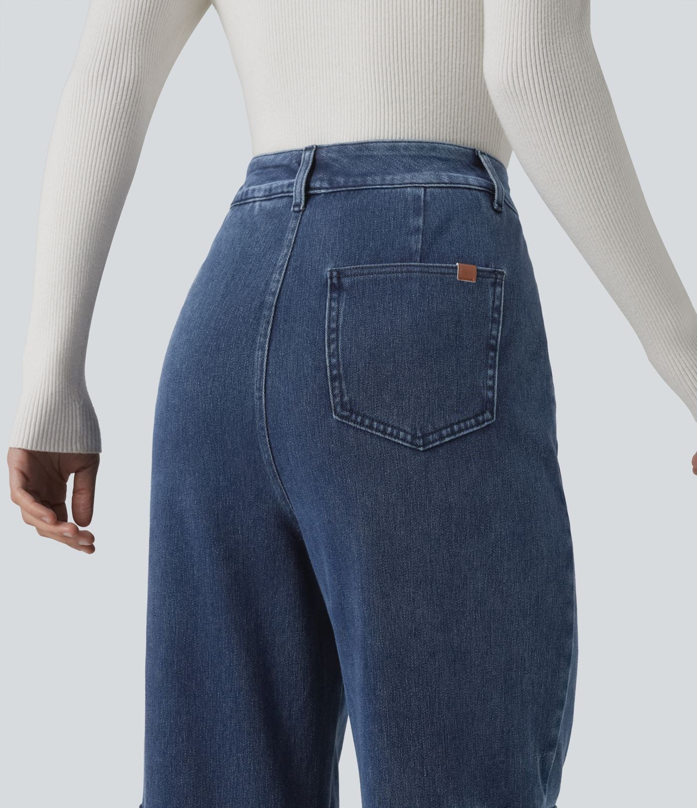 Jean bootcut cargo décontracté Halara Flex™ taille haute avec poches