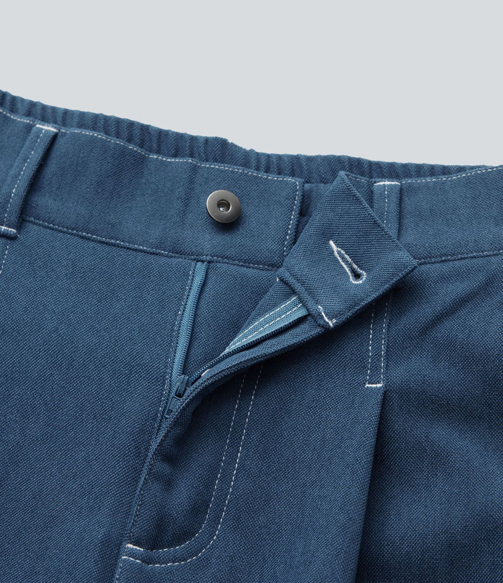 Pantalon baggy taille haute avec poches