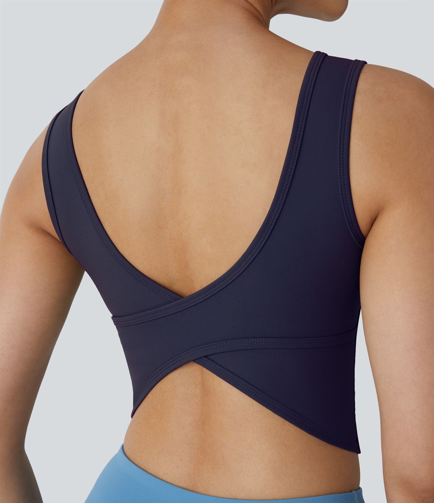 Débardeur danse barre ballet col U croisé A-D
