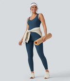 Combinaison de sport Halara UltraSculpt™ col V gainante push-up à poches