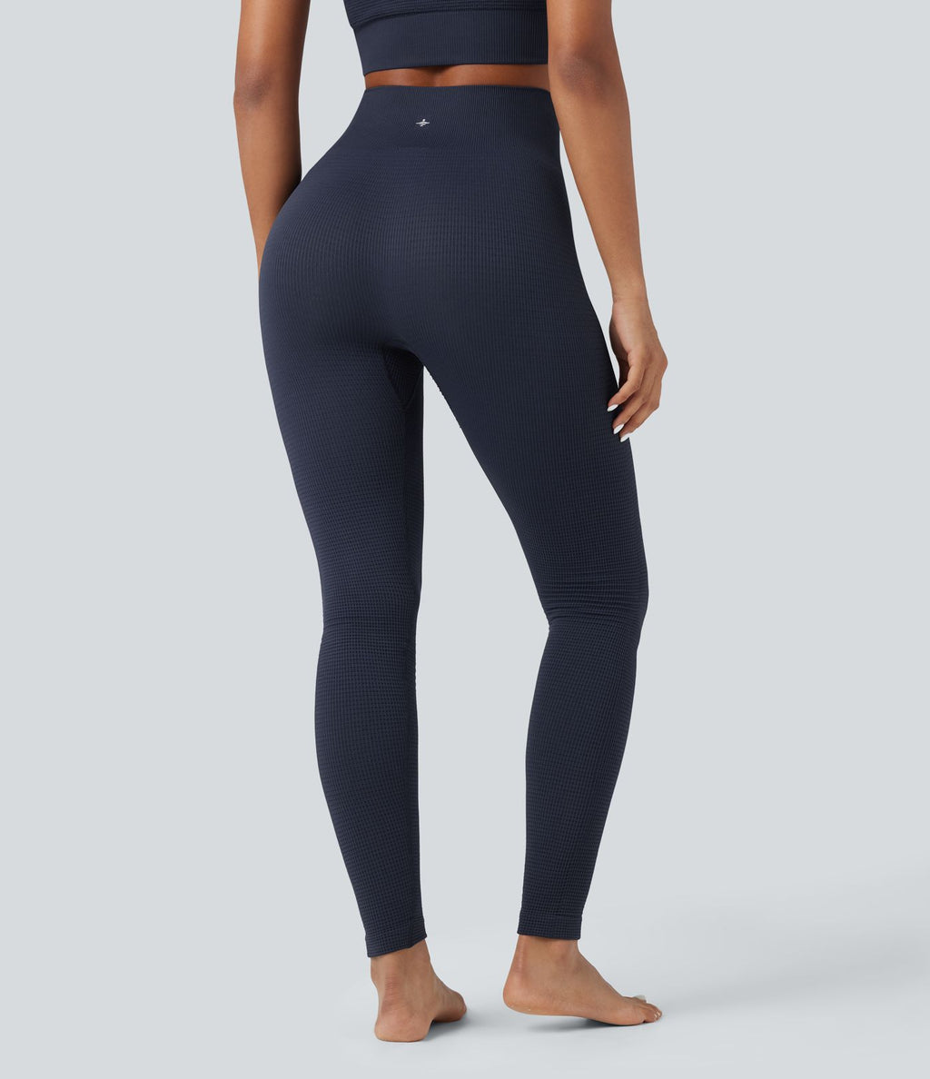 OneForm Seamless Flow Legging 7/8 yoga gaufré taille haute