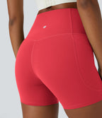 Short cycliste d'entraînement gainant taille haute UltraSculpt™ SoCinched à poches latérales 12,5 cm