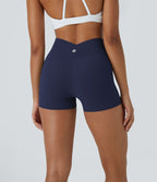 Softlyzero™ Short 7,5cm Biker Taille Haute Croisé Uni