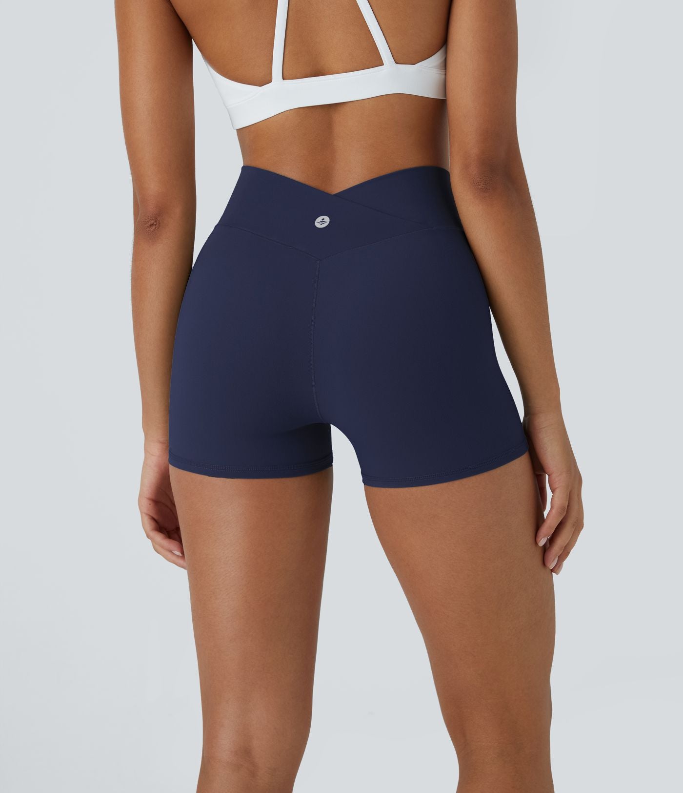 Softlyzero™ Short 7,5cm Biker Taille Haute Croisé Uni
