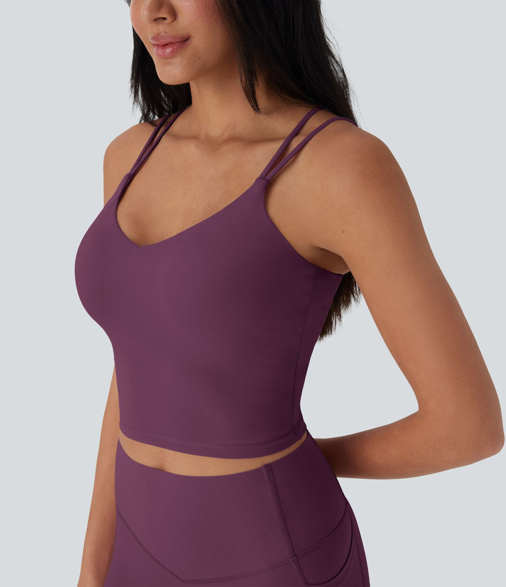 Débardeur de yoga court Halara UltraSculpt™ Cool dos nu à séchage rapide - UPF50+