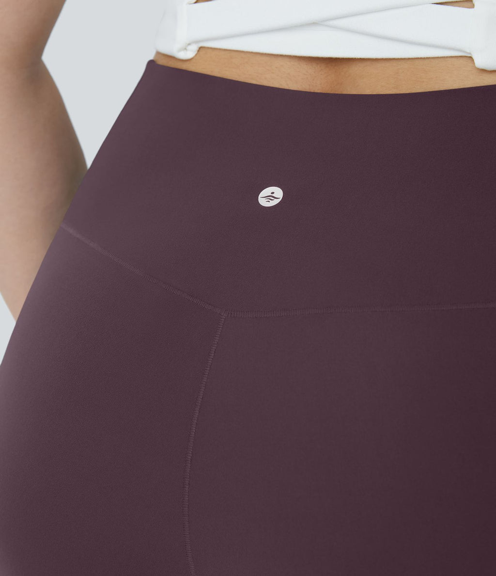 Softlyzero™ Legging Capri de Yoga Grande Taille Taille Haute avec Poche et Découpe Croisée