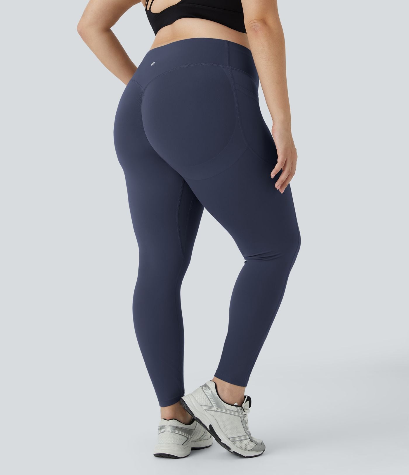 Legging d'entraînement gainant galbant taille haute grande taille avec effet scrunch et poches Halara UltraSculpt™