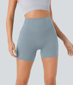 Short cycliste 12,5 cm d'entraînement gainant galbant taille haute avec effet scrunch et poches Halara UltraSculpt™