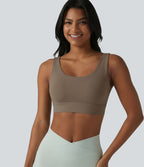 Brassière de sport Halara UltraSculpt™ maintien moyen dos nu avec boucle ajustable et brassière intégrée