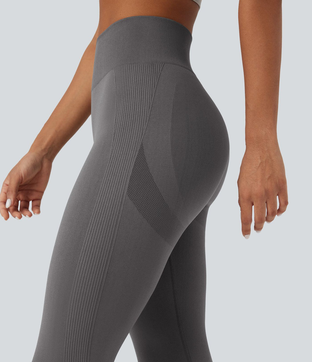 Legging yoga taille haute push-up froncé sans couture OneForm Seamless Flow