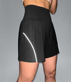 Short de yoga 2-en-1 SoftlyZero™ Airy réfléchissant taille haute 12,5 cm à effet frais InstantCool avec poches