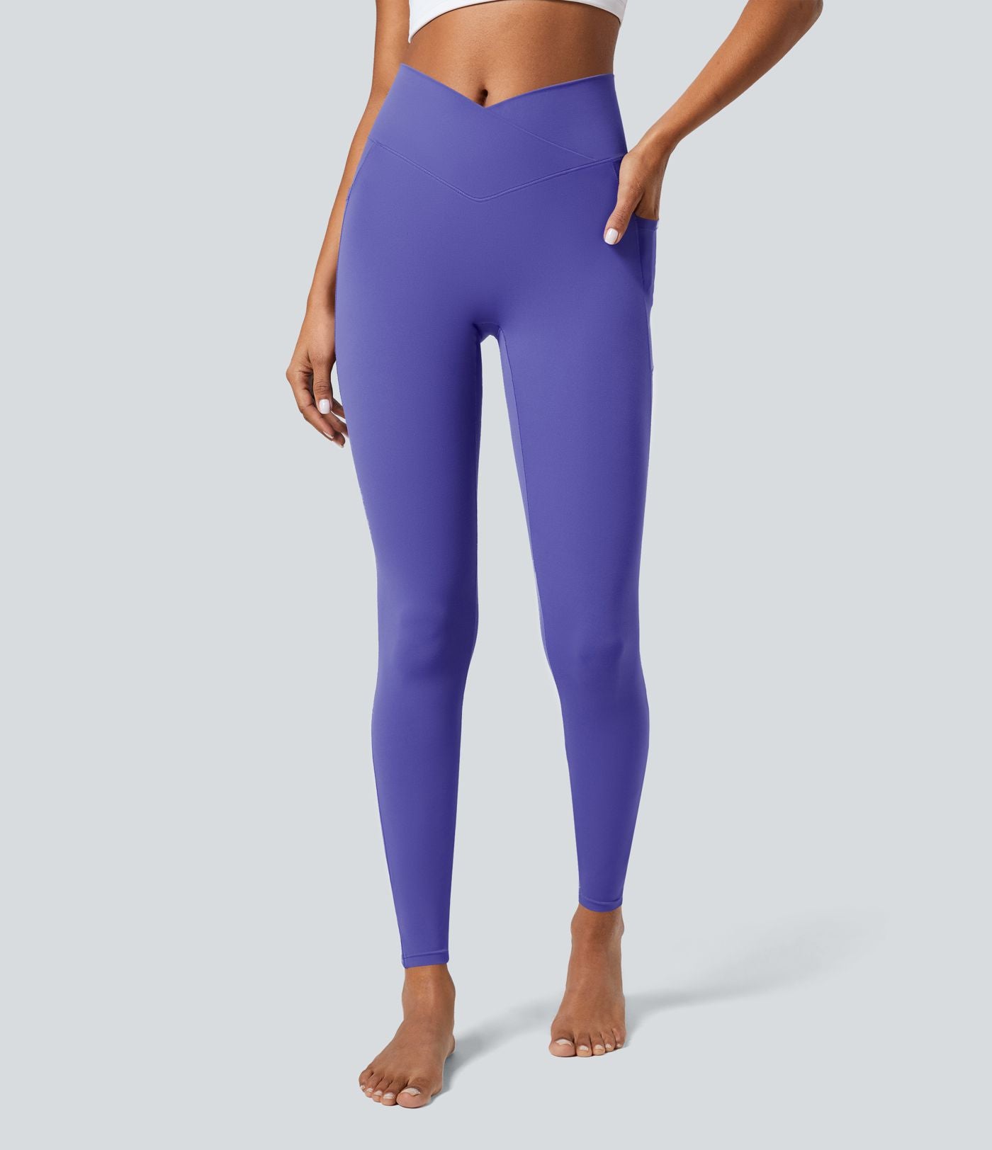 Softlyzero™ Legging Unis Poches Croisées