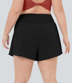 Breezeful™ Short 11,3cm De Yoga 2 En 1 Taille Haute Avec Poche Latérale Croisée Et Séchage Rapide
