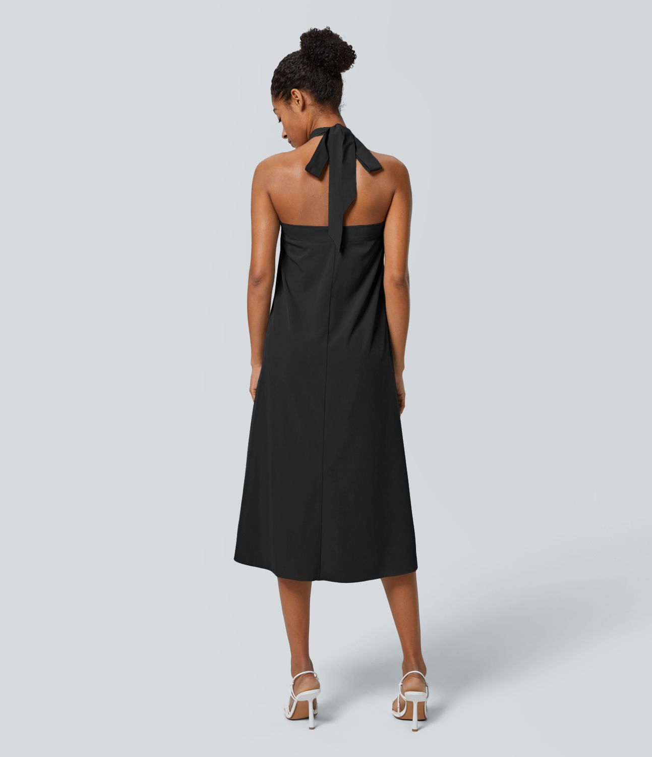 Jupe fluide de Vacances Breezeful™ Séchage Rapide Taille Haute Dos Noué Torsadé