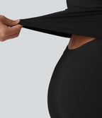 SoftlyZero™ Plush Robe sport avec bretelles ajustables torsadées, effet push-up, coussinets non amovibles et poches - Easy Peasy
