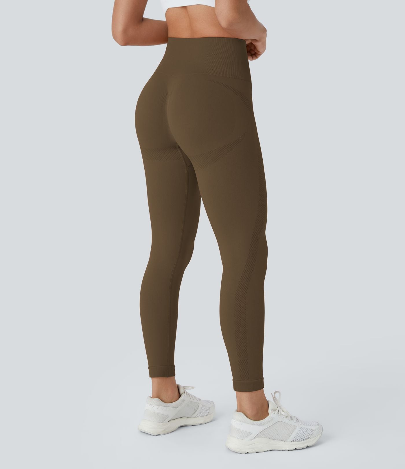 Legging yoga 7/8 taille haute froncé sans couture OneForm Seamless Flow