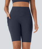 Short cycliste 22,8 cm d'entraînement gainant taille haute avec poches Halara UltraSculpt™