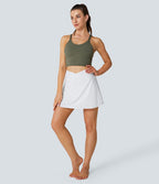 Jupe de tennis mini 2-en-1 quotidienne SoftlyZero™ Airy avec croisement, poche latérale et effet frais InstantCool, Lucid, protection solaire UPF50+