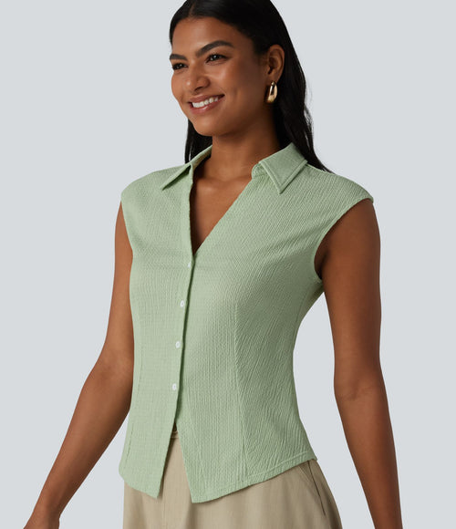 Chemise décontractée sans manches