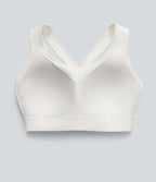 Brassière de sport d'entraînement maintien fort en mesh contrasté avec boucle ajustable et coussinets non amovibles