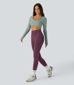 Legging yoga gainant effet push-up taille moyenne sans couture OneForm Seamless Flow