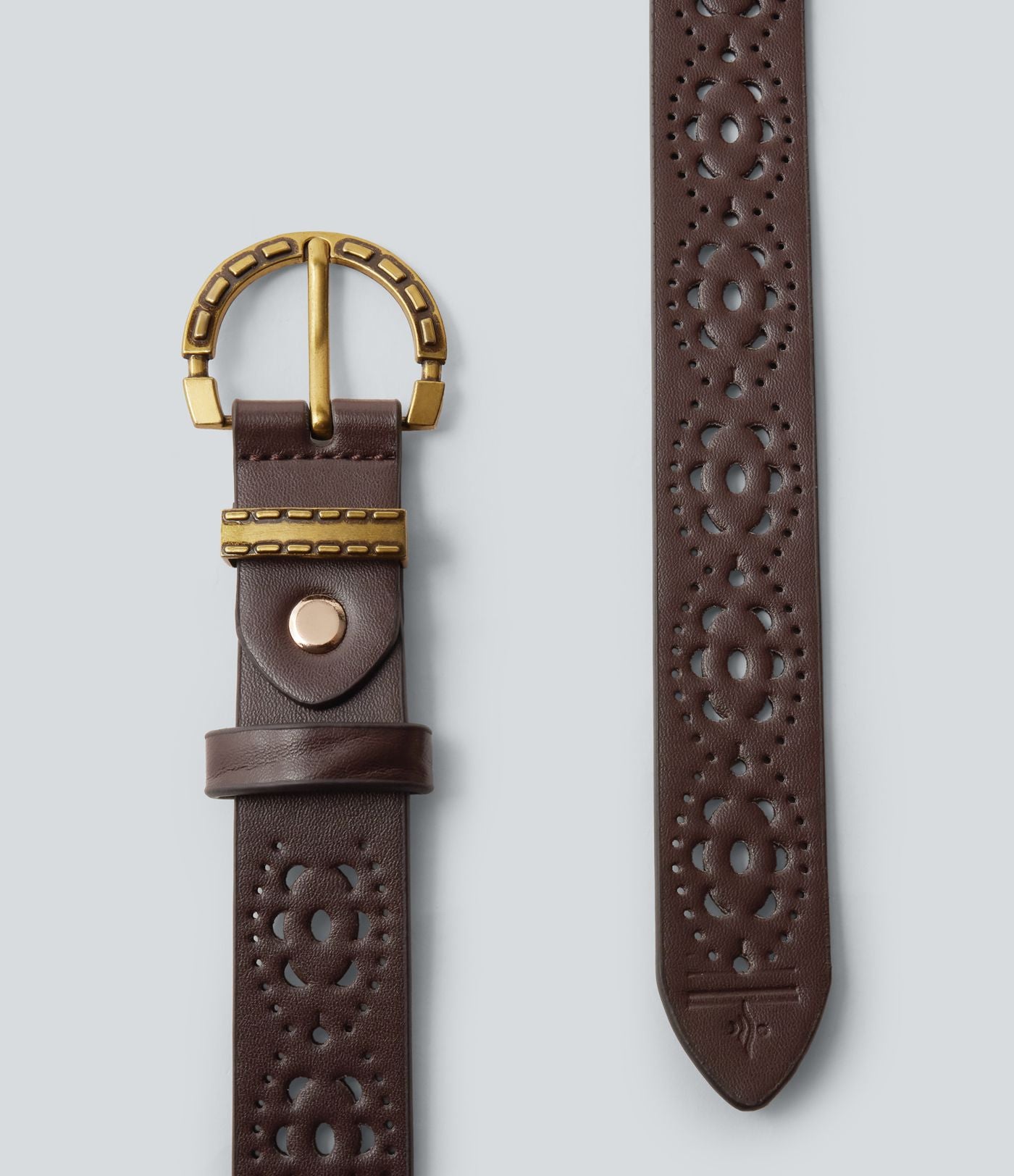 Ceinture ajourée à boucle métallique