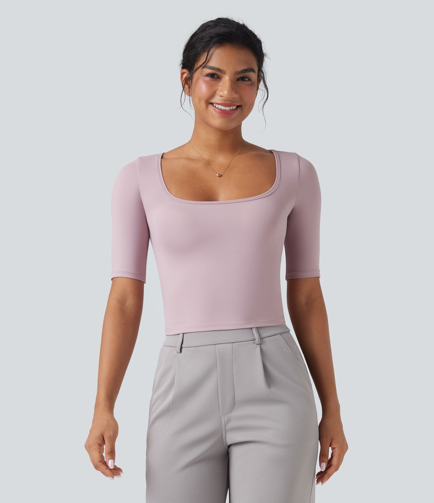 T-shirt de travail SoftlyZero™ Airy encolure arrondie manches courtes effet frais InstantCool