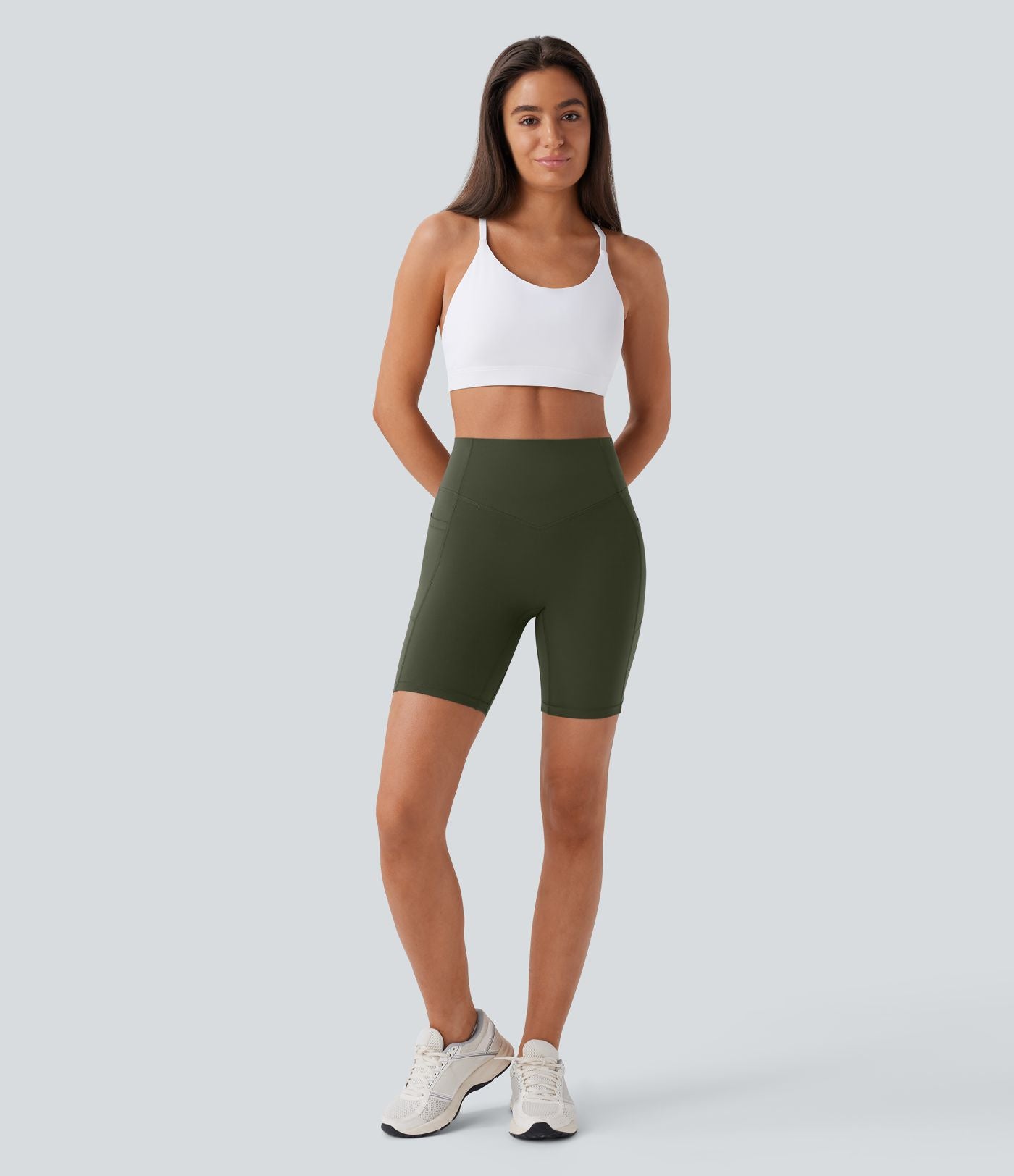Legging de yoga gainant taille haute chiné à séchage rapide avec poches Halara UltraSculpt™