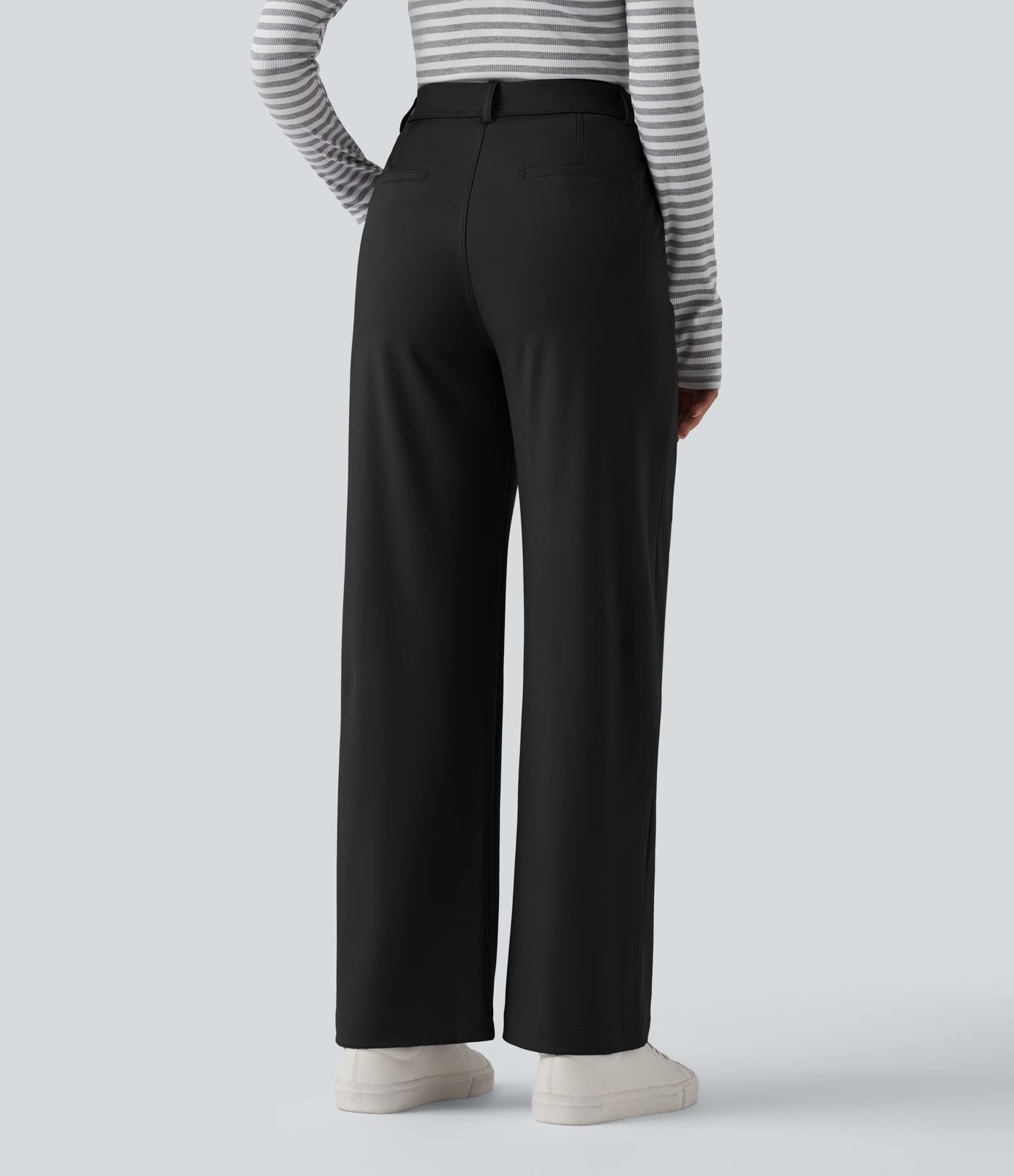 Pantalon tailleur jambes droites slim taille haute Halara Flex™ DayStretch avec poches