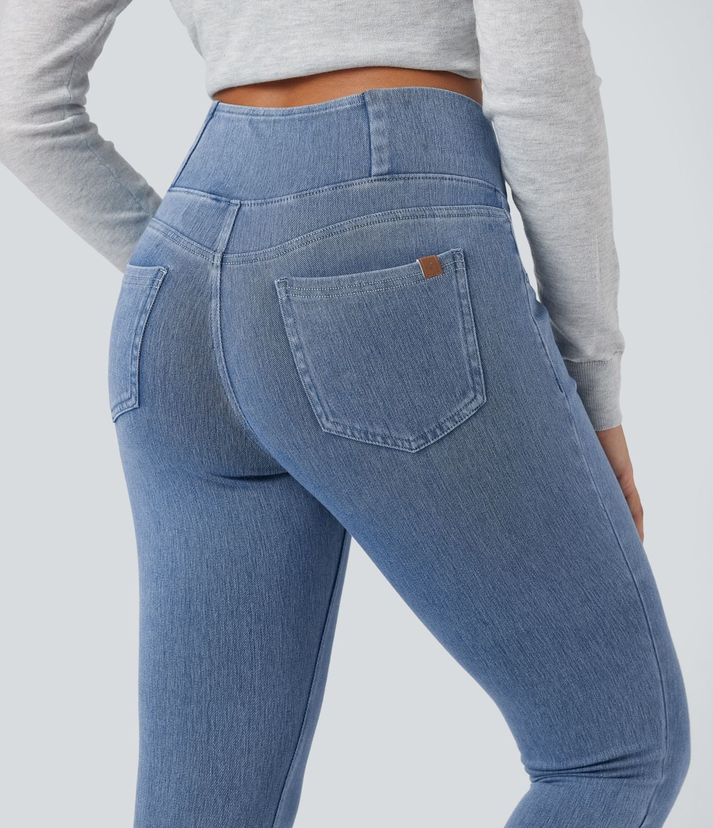 Halara Flex™ Jegging Travail Taille Haute Croisé Poches Multiples Tricot Extensible