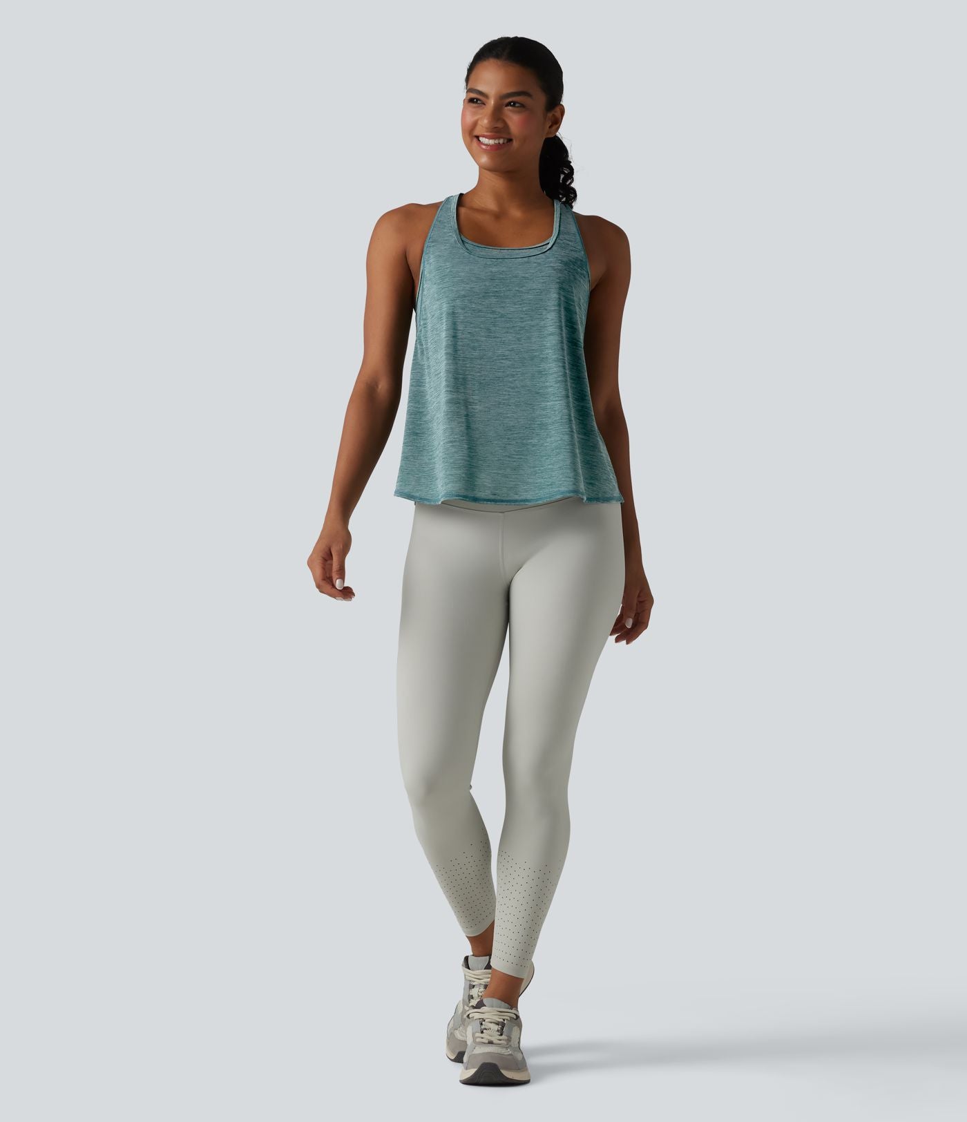 Débardeur de sport dos nageur col U soutien-gorge intégré