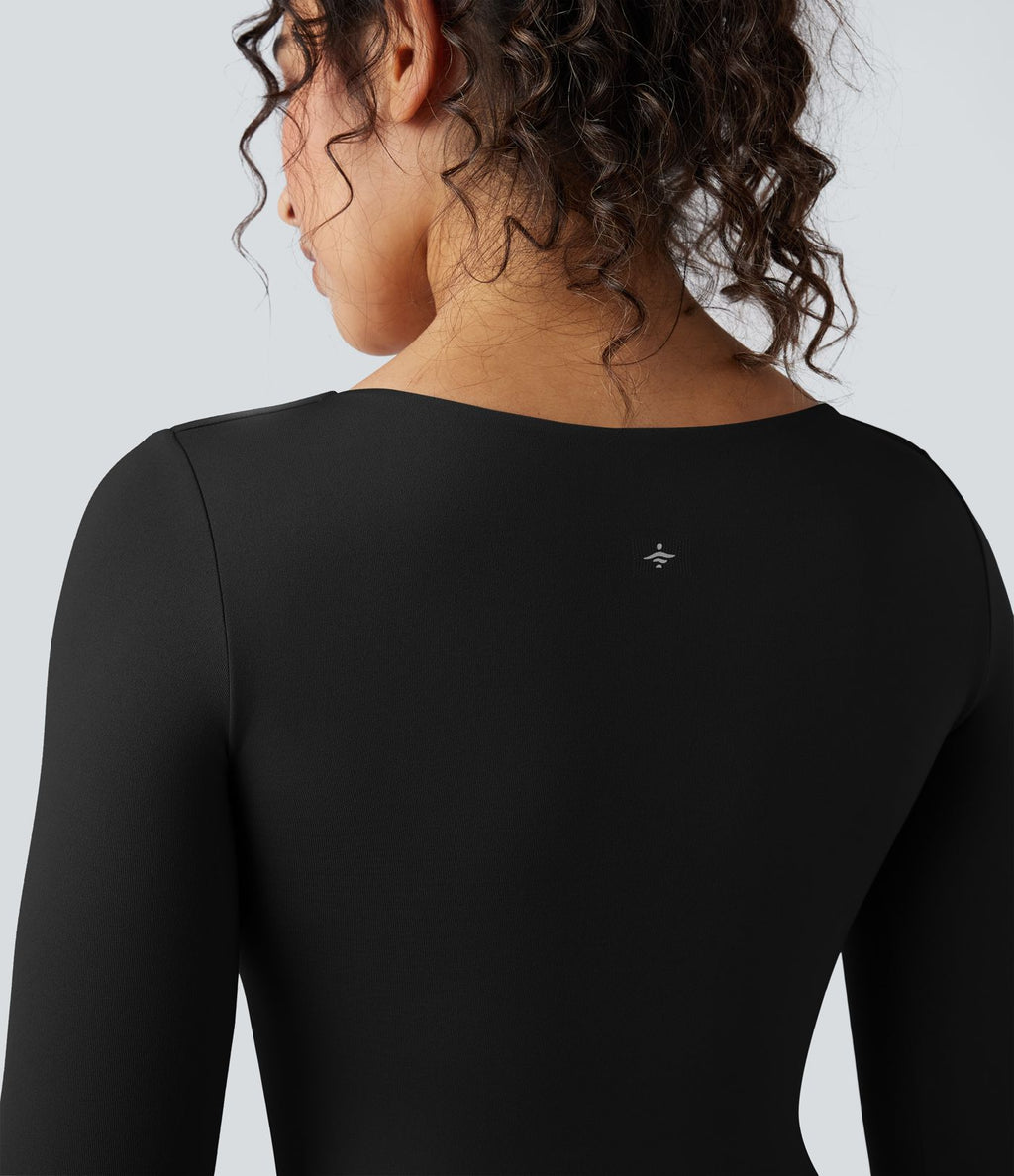 Haut de sport yoga col V à manches longues sans couture OneForm Seamless Flow