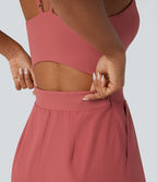 Combinaison à bretelles Breezeful™ dos nu, jambes larges, séchage rapide avec poches latérales - Édition Easy Peasy