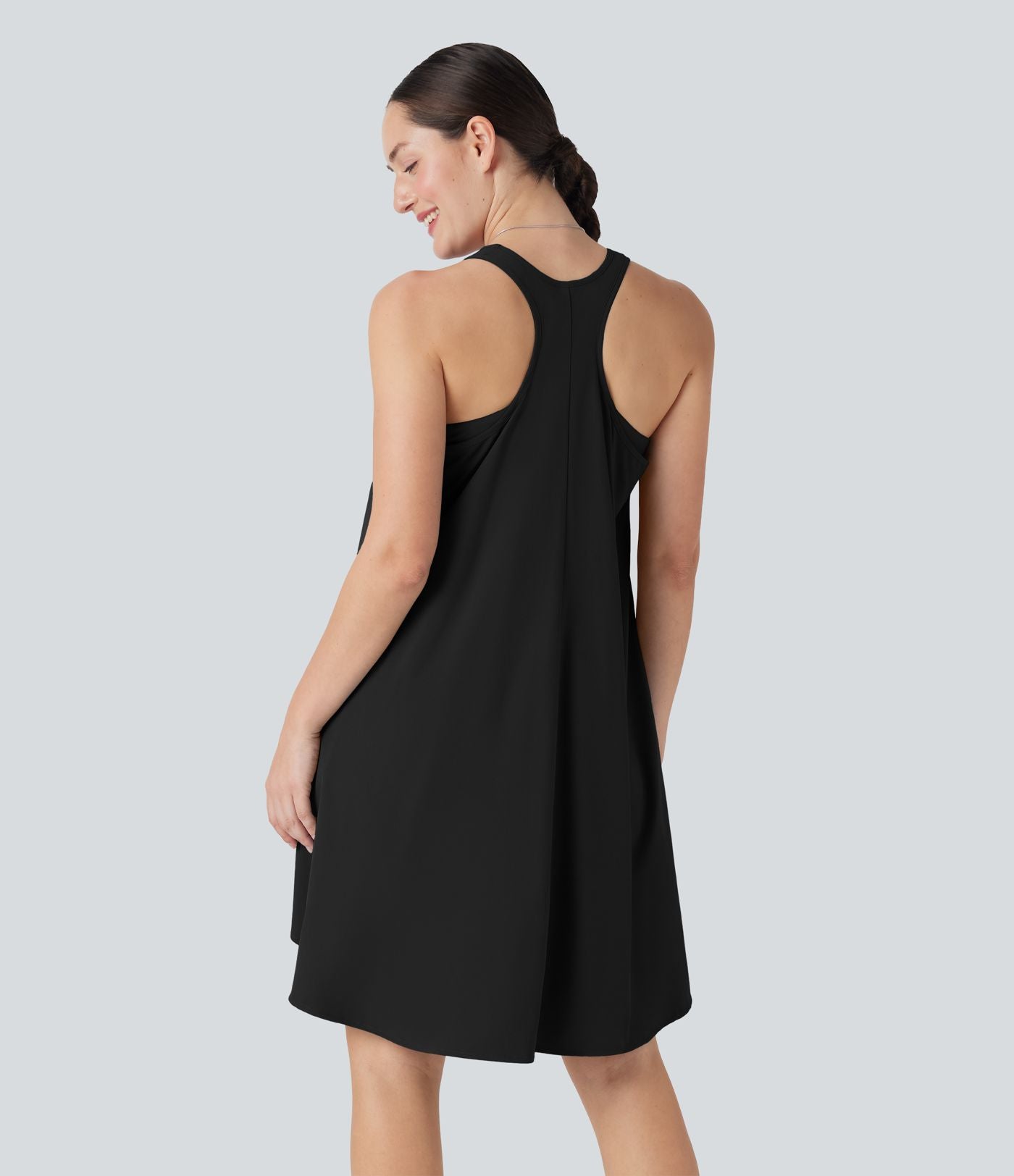 Robe décontractée mini Breezeful™ dos nageur fluide asymétrique séchage rapide avec poche E-G