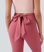 Legging yoga 7/8 SoftlyZero™ taille haute froncé avec lien dos - UPF50+