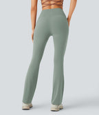 Pantalon de yoga à coupe bootcut gainant taille haute avec poches Halara UltraSculpt™