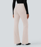 Pantalon tailleur évasé taille haute avec poches Halara Flex™